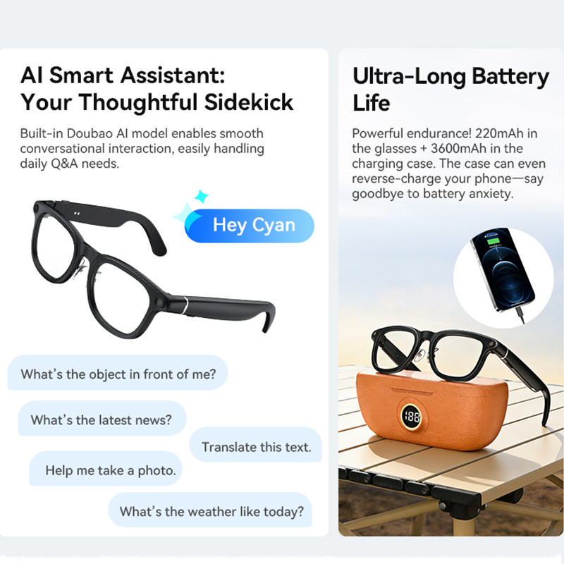 2026 New 3600mAh Large Battery - Smart Glasses Lens review and price